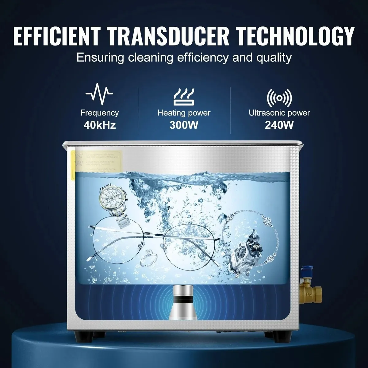 Ultrasonic Cleaner 10L Heated Cleaning Tank - Image 4