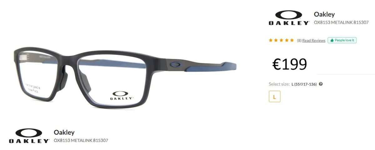 Oakley frame glasses - Metalink - As New - Image 3