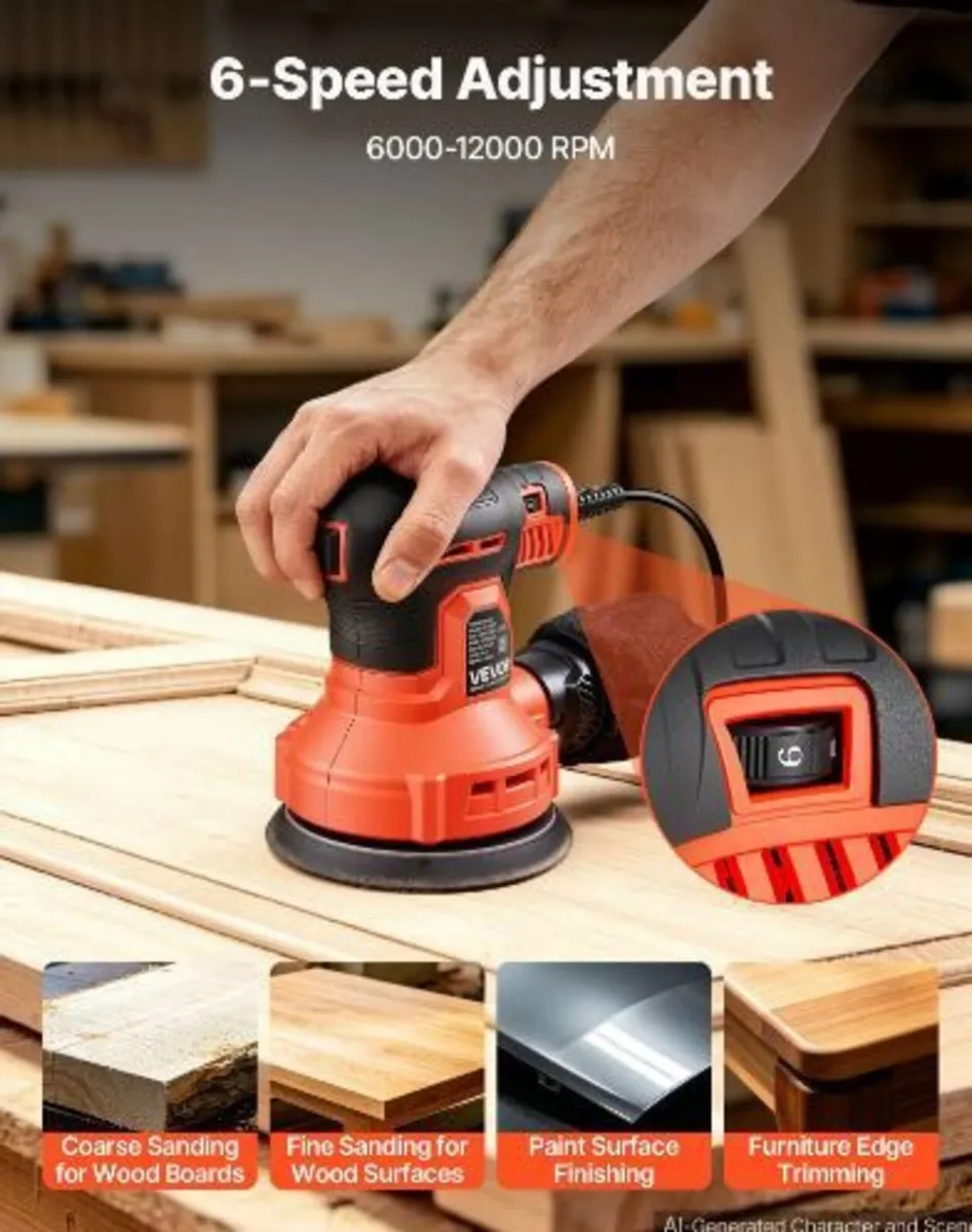 127mm Random Orbital Sander 250W - Image 2