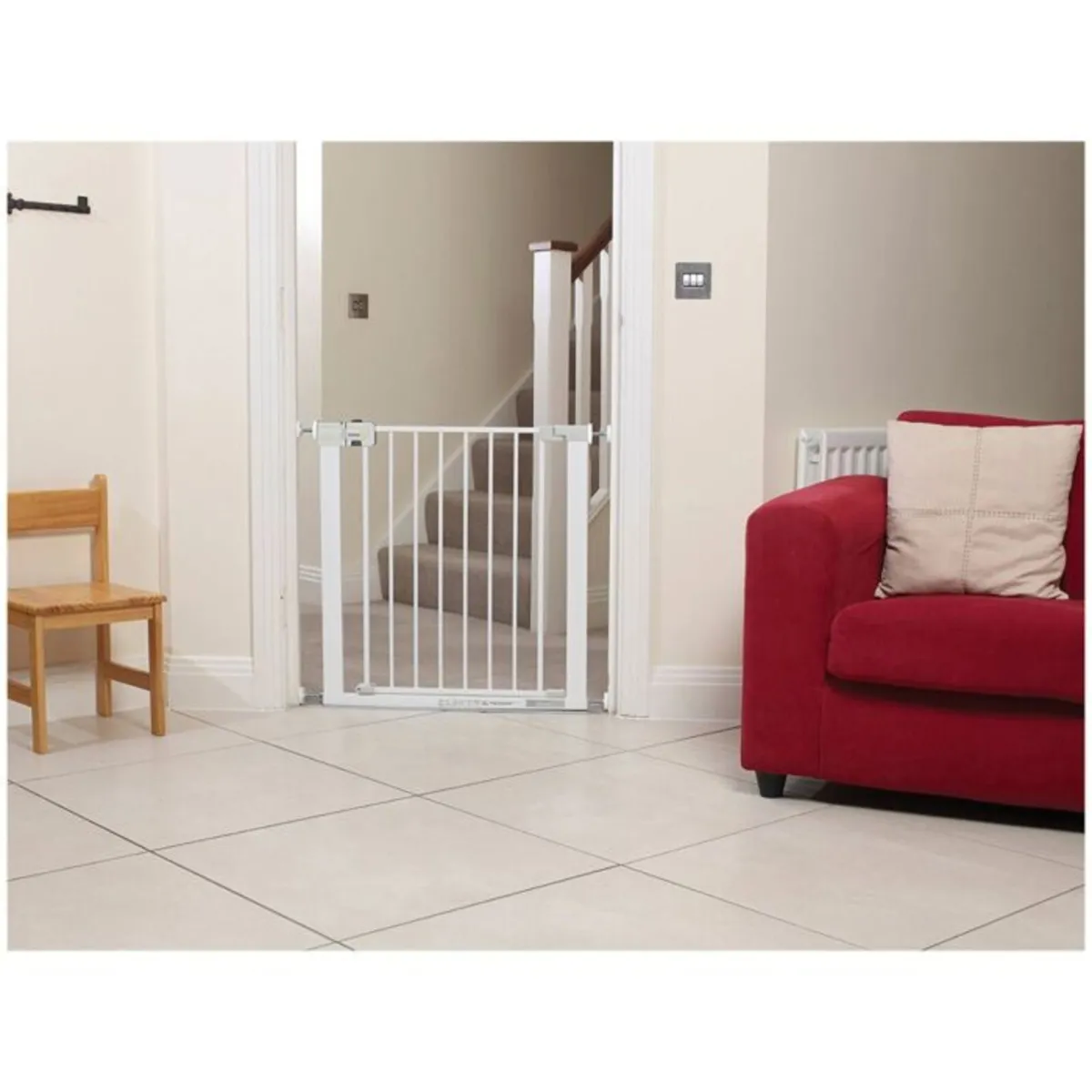 Safety 1st SecurTech® Simply Close Metal Gate - Wh - Image 1