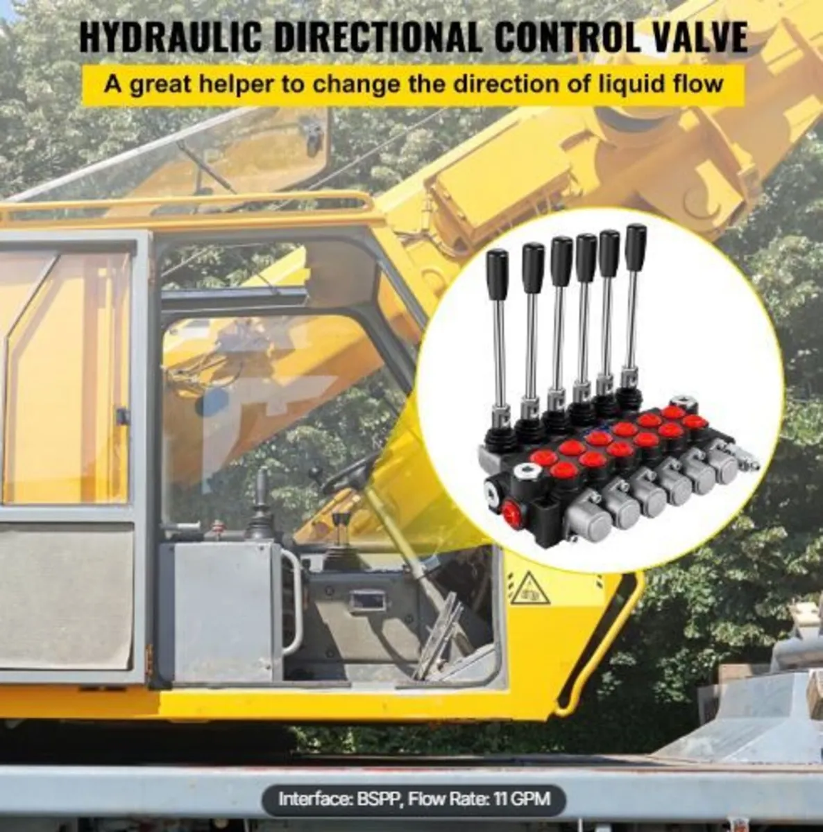 Hydraulic Directional Control Valve, 6 Spool - Image 4
