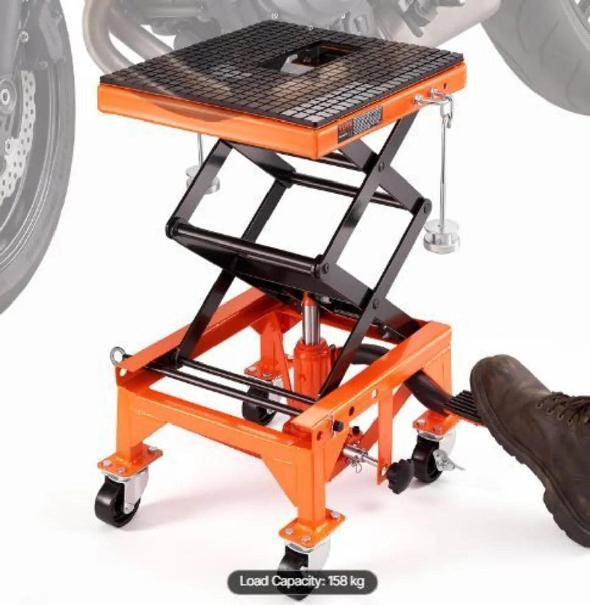 Hydraulic Motorcycle Lift Table 158.8 kg Dirt - Image 1