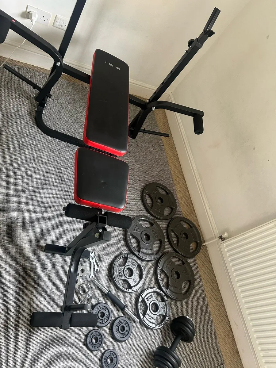 Weights Bench, Bar and Weights - Image 3