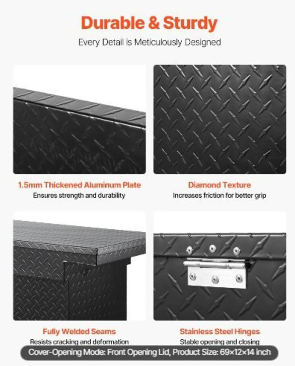 Crossover Truck Tool Box, 69x12x14 In - Image 2