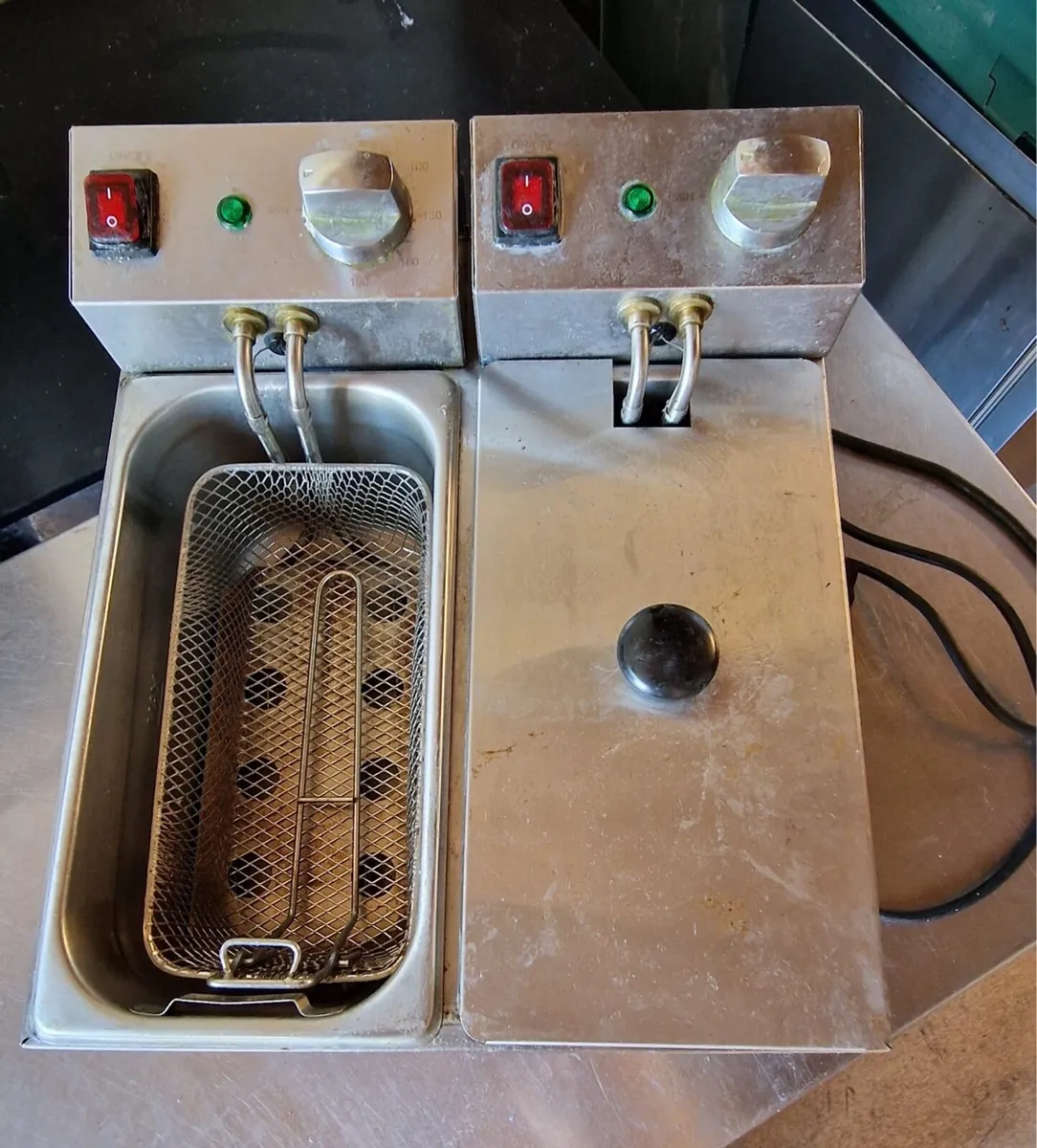 Double basket deep fat frier - Image 2