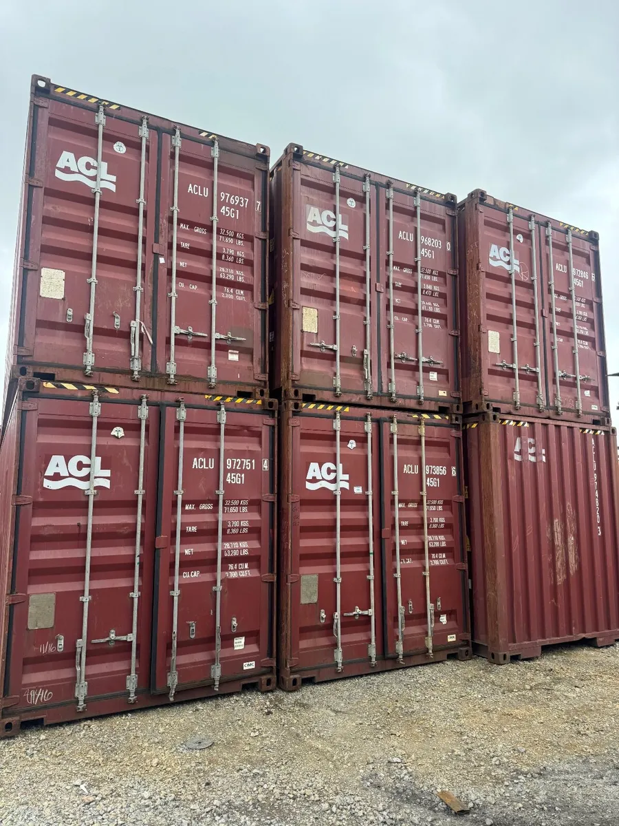 40ft High Cube Shipping Containers – €1,650 + VAT