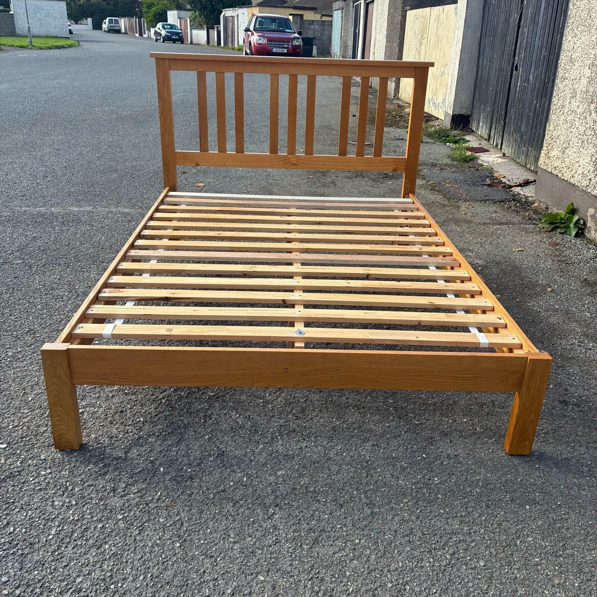 Double solid Pine bed frame - Image 1