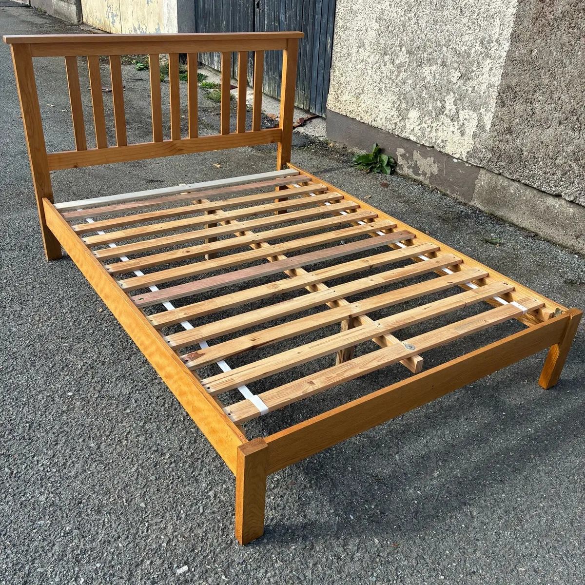 Double solid Pine bed frame - Image 2