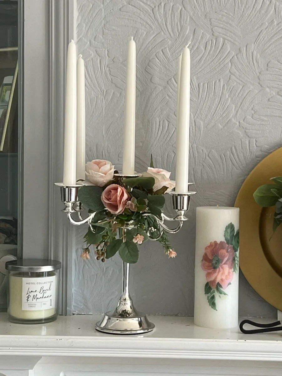 Wedding display candlesticks