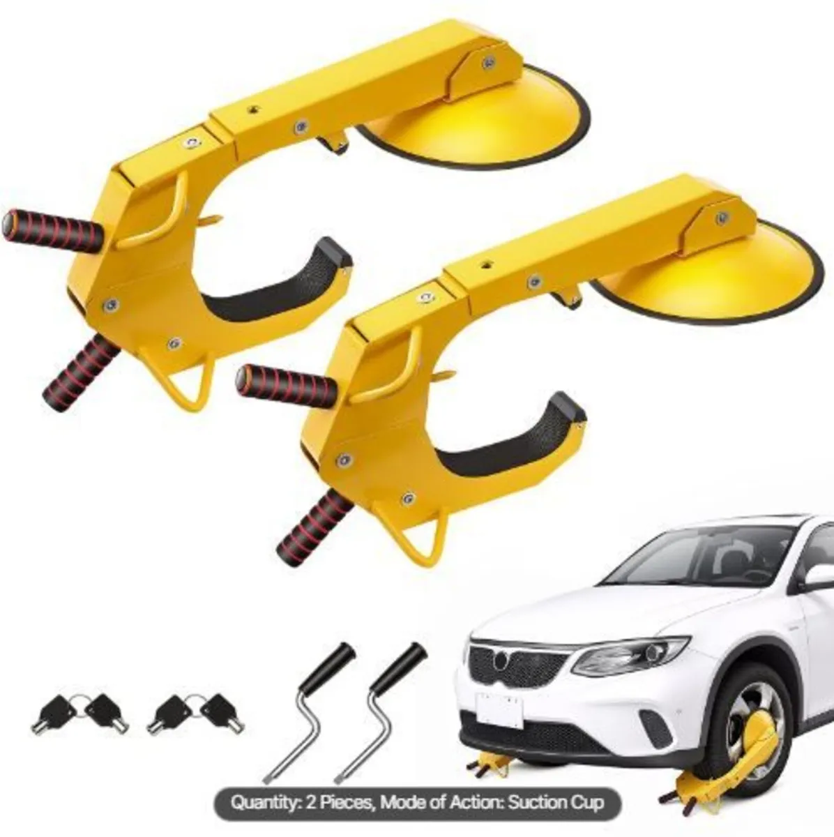 Wheel Lock Clamp, 2-Pack Trailer Wheel Lock - Image 1