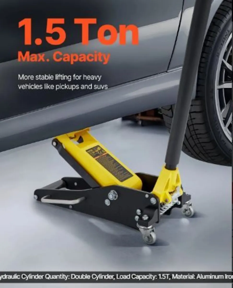 Floor Jack, 1.5 Ton Low Profile Floor Jack - Image 2