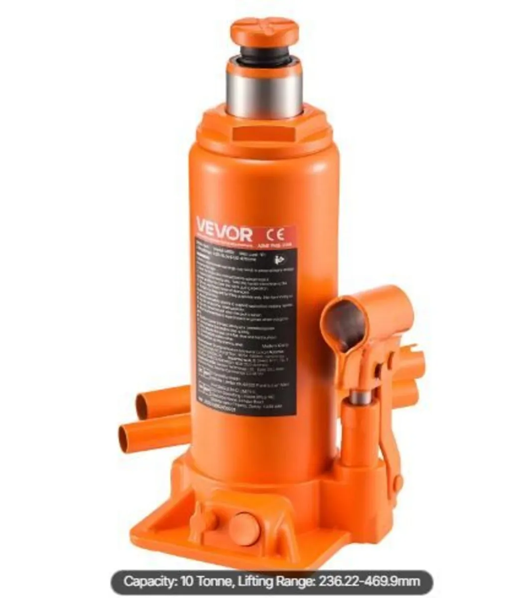 Hydraulic Bottle Jack, 10 Ton Load Capacity - Image 4