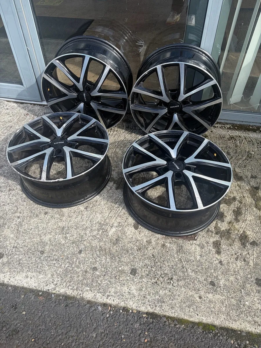 18” Monaco Alloy Wheels – 7.5J ET45 – Set of 4 - Image 1