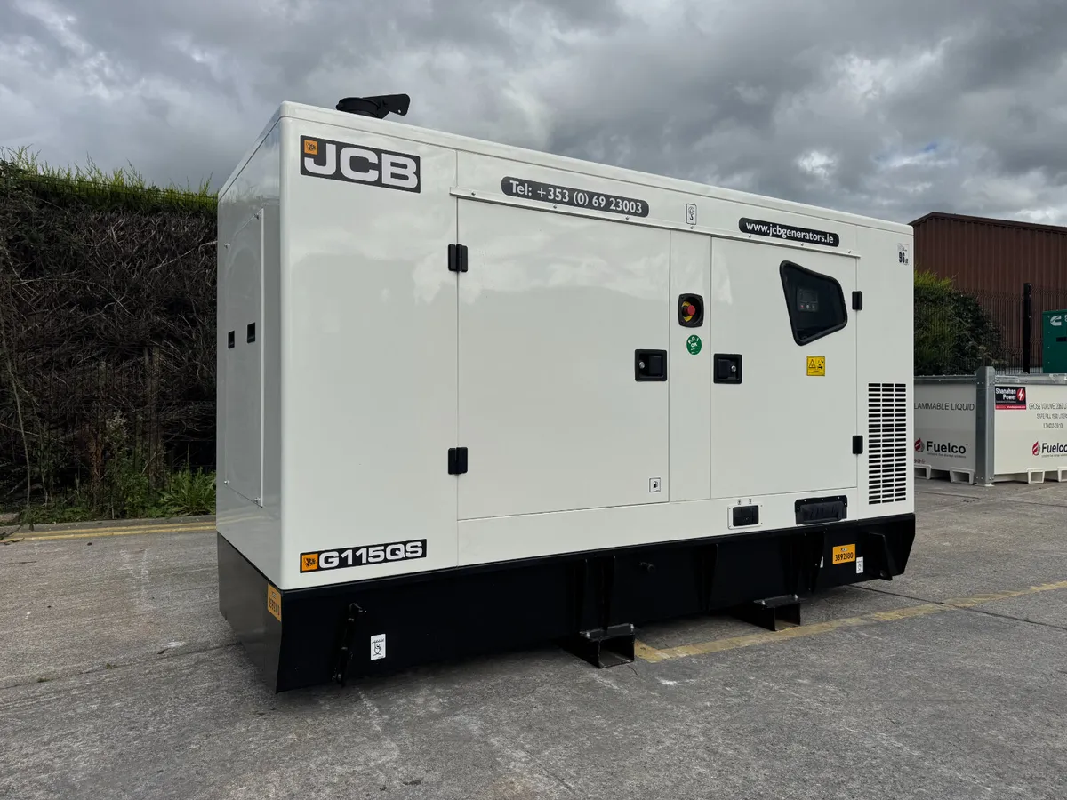 New JCB G115QS 110kVA 3Phase Diesel Generator - Image 1