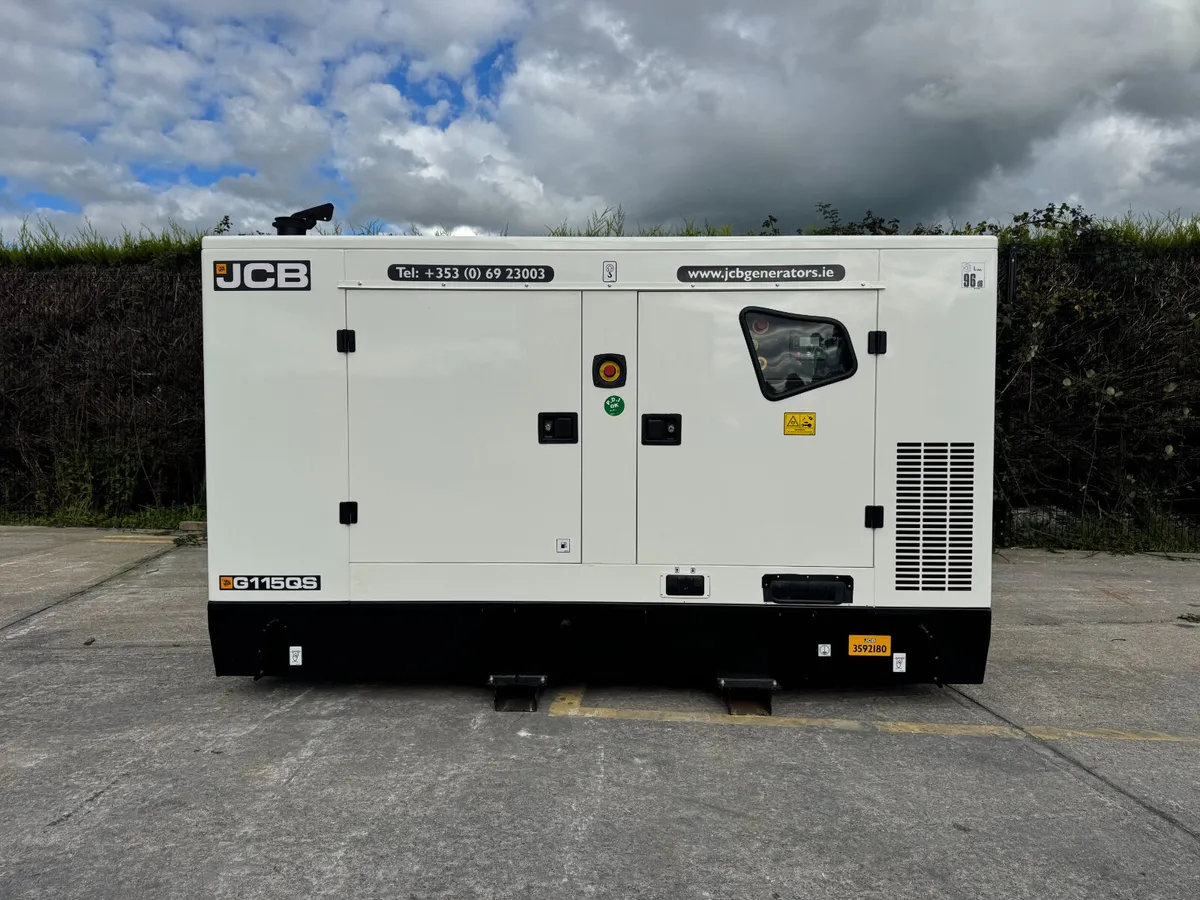 New JCB G115QS 110kVA 3Phase Diesel Generator - Image 2