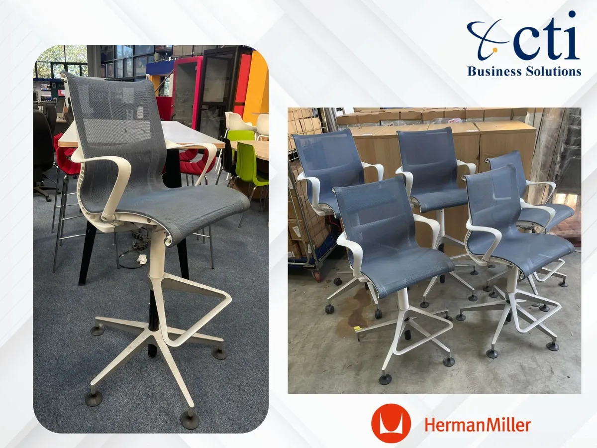 6 x Herman Miller Setu Stools - Image 1
