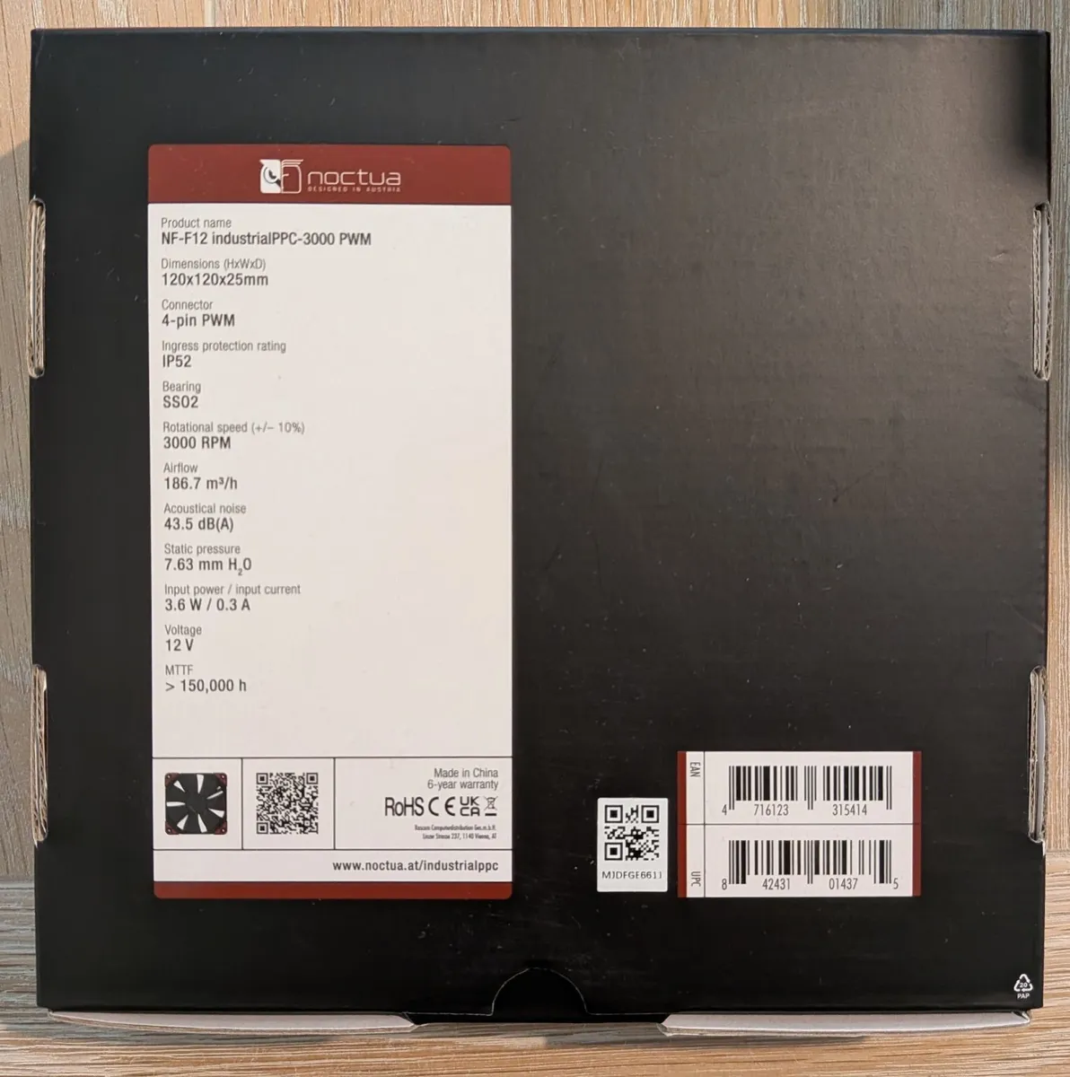 2x Noctua NF-F12 IndustrialPPC 3000 PWM - Image 4