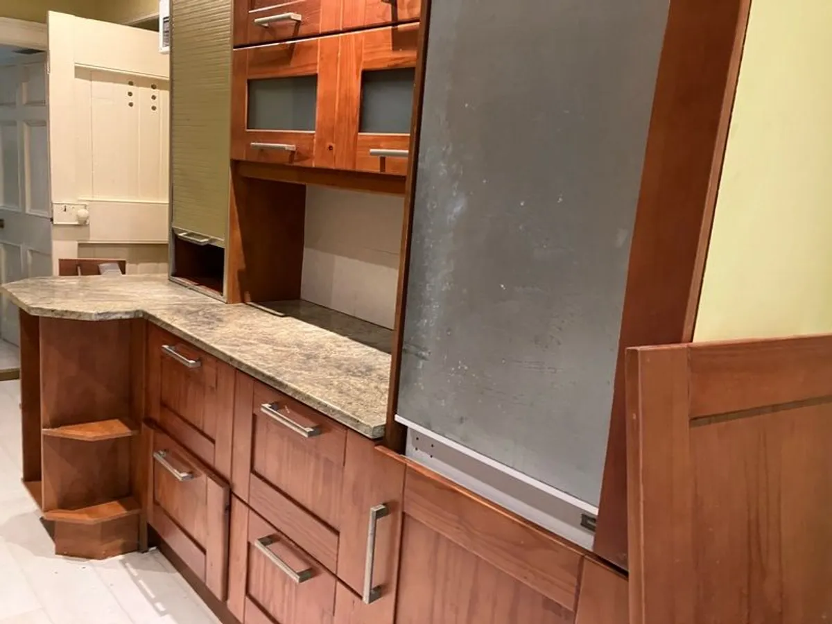 Granite worktop and fridge freezer units - Image 1