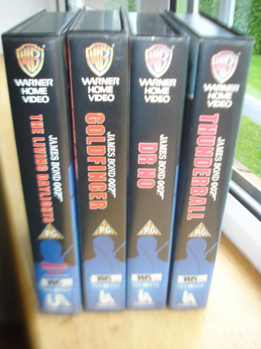 VINTAGE JAMES BOND 007 VHS TAPES 4. - Image 1