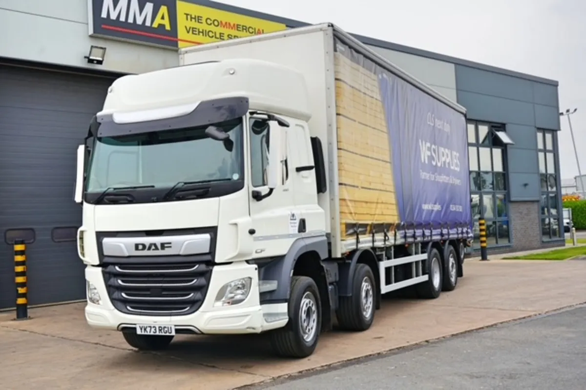 2024 DAF CF450 8X2 CURTAINSIDER AND TERBERG MOUNTY - Image 3