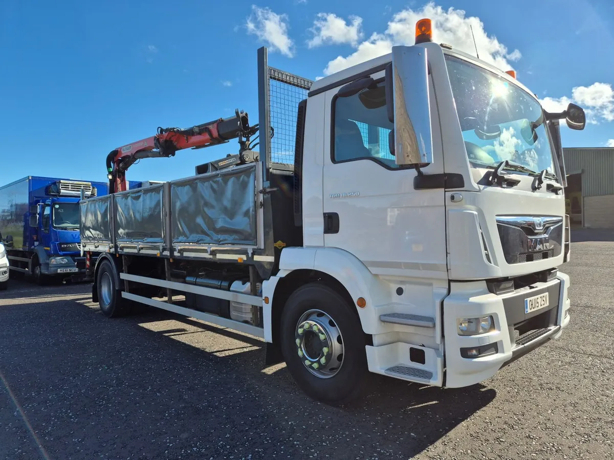 MAN 18.250 Block truck Palfinger crane 203000 kms - Image 2