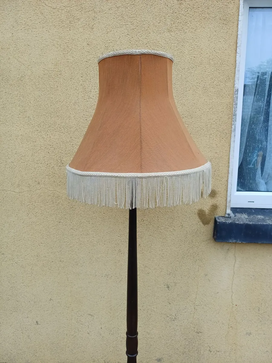 Vintage Mahogany Floor Lamp - Image 2