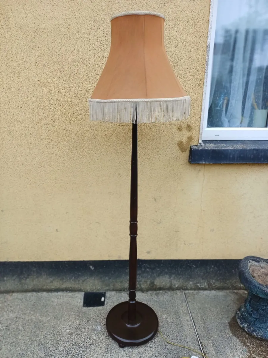 Vintage Mahogany Floor Lamp - Image 3