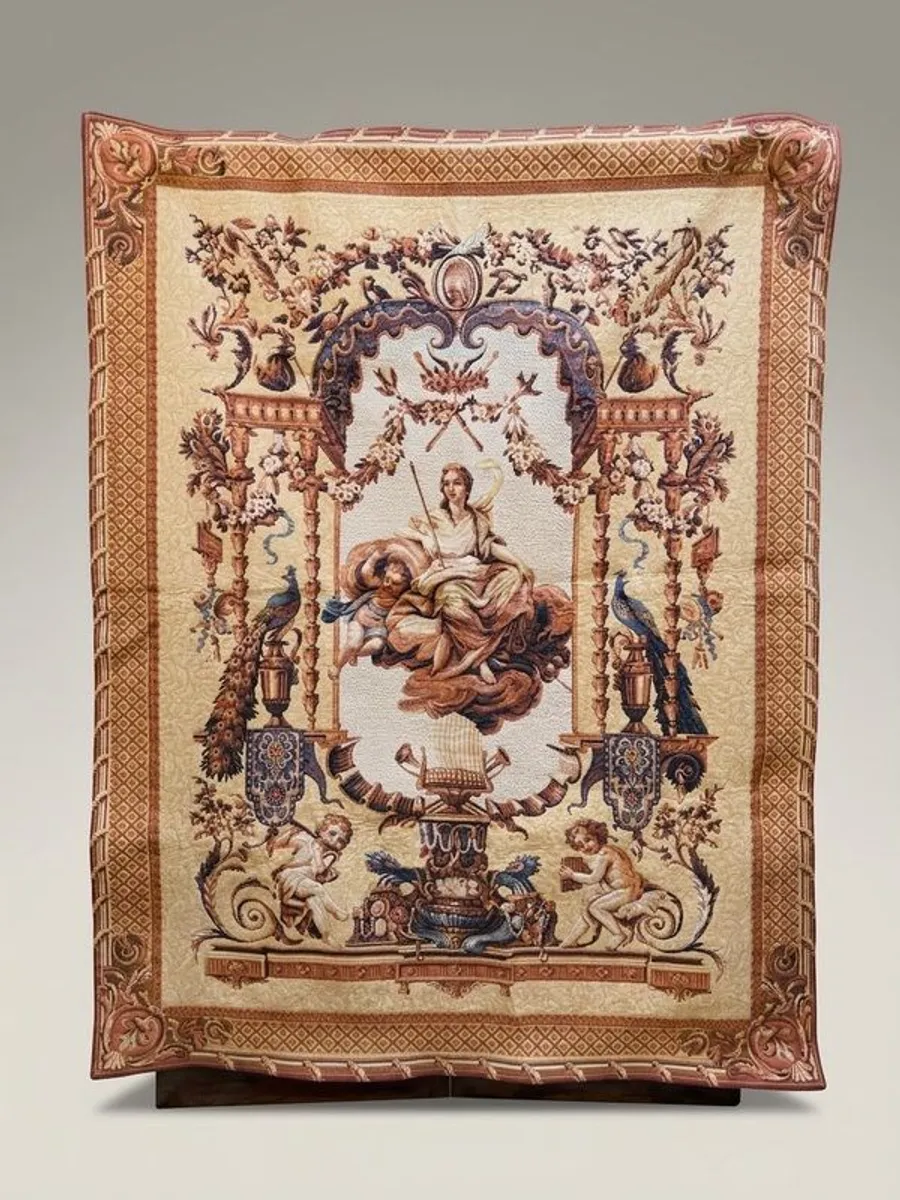 1970s Vintage French "Portique de Junon" Wall Tapestry - Image 1
