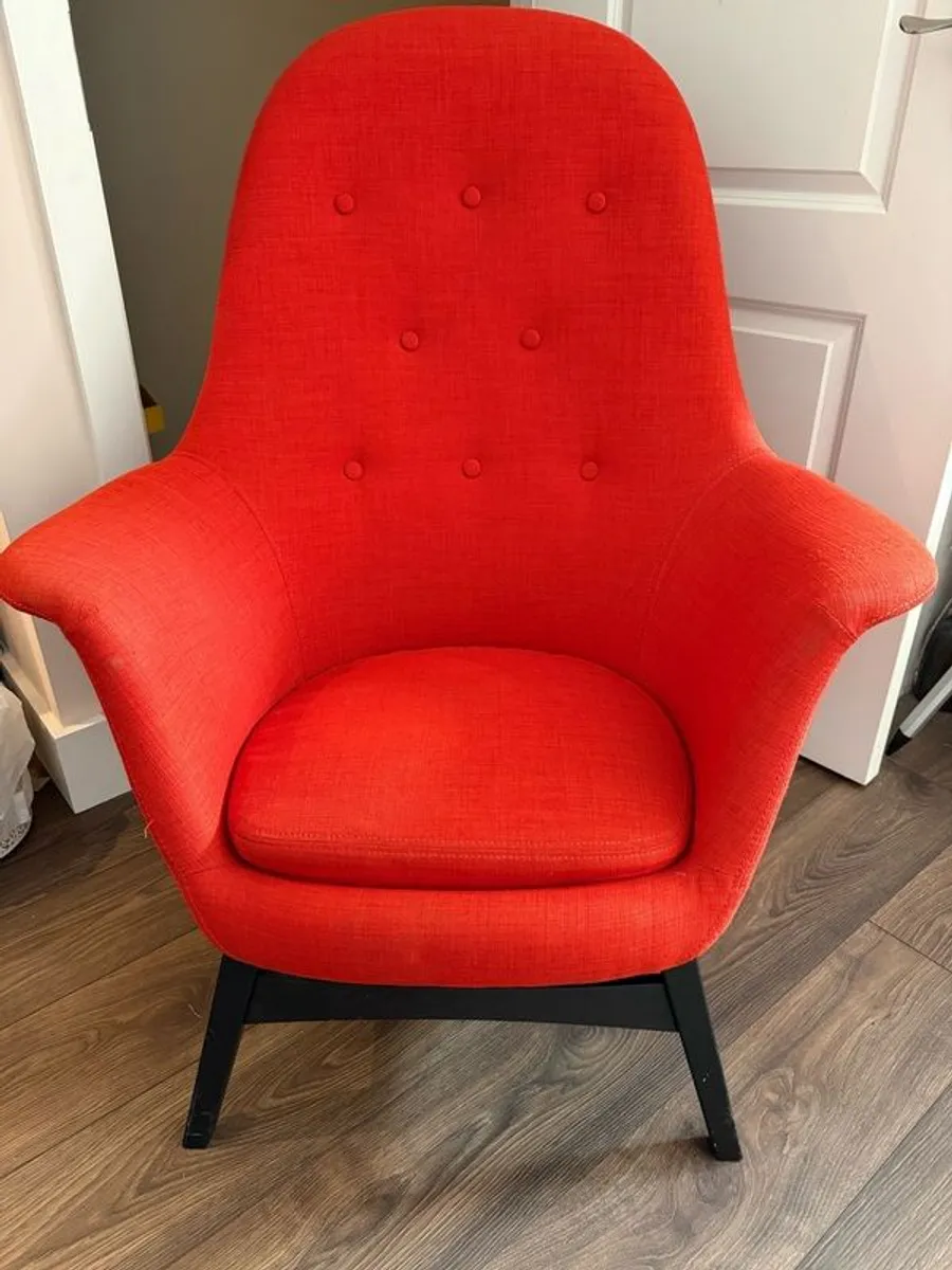 IKEA Benarp Orange Chair - Image 4