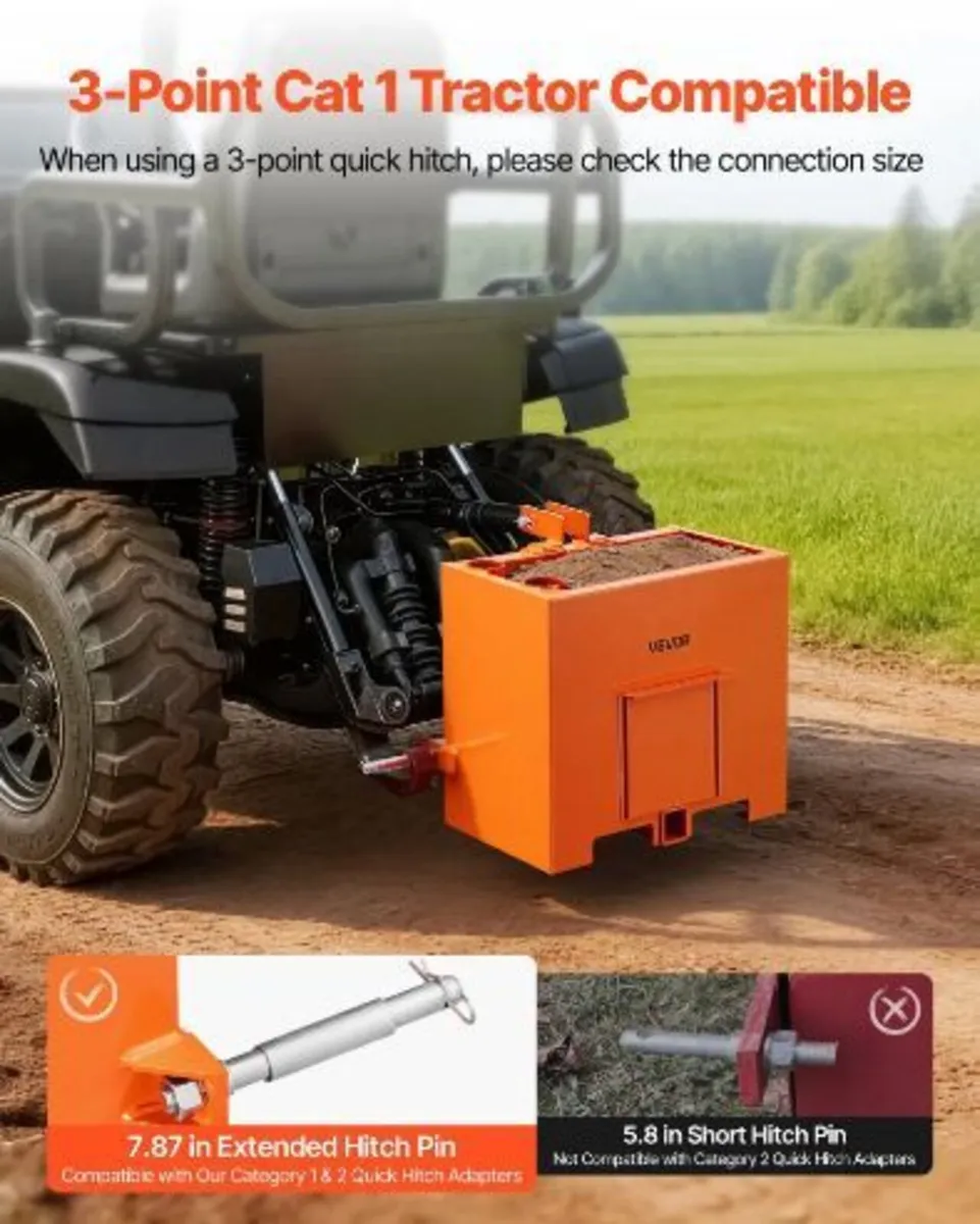 Ballast Box, 3-Point Category 1 Tractor - Image 1