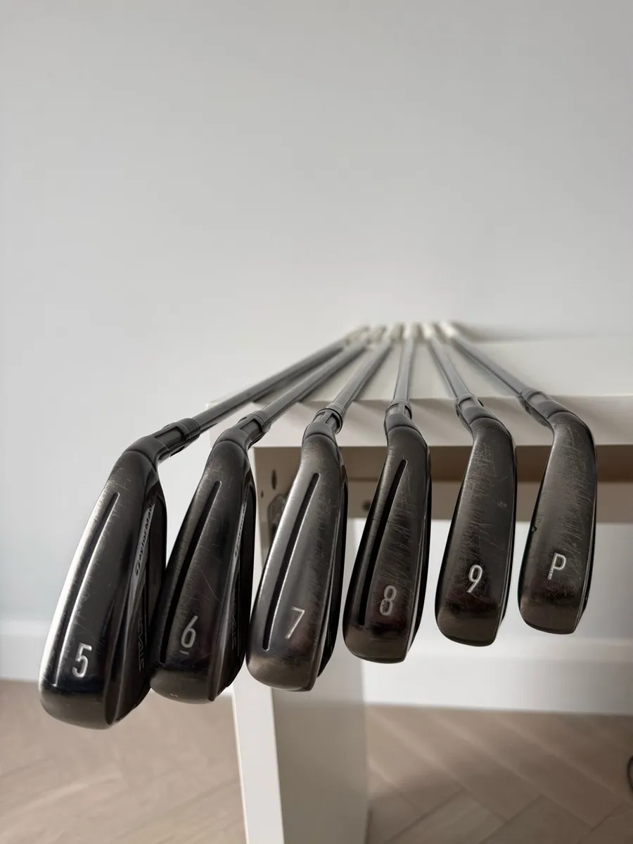 Limited Edition Black Taylormade Stealth Irons - Image 1