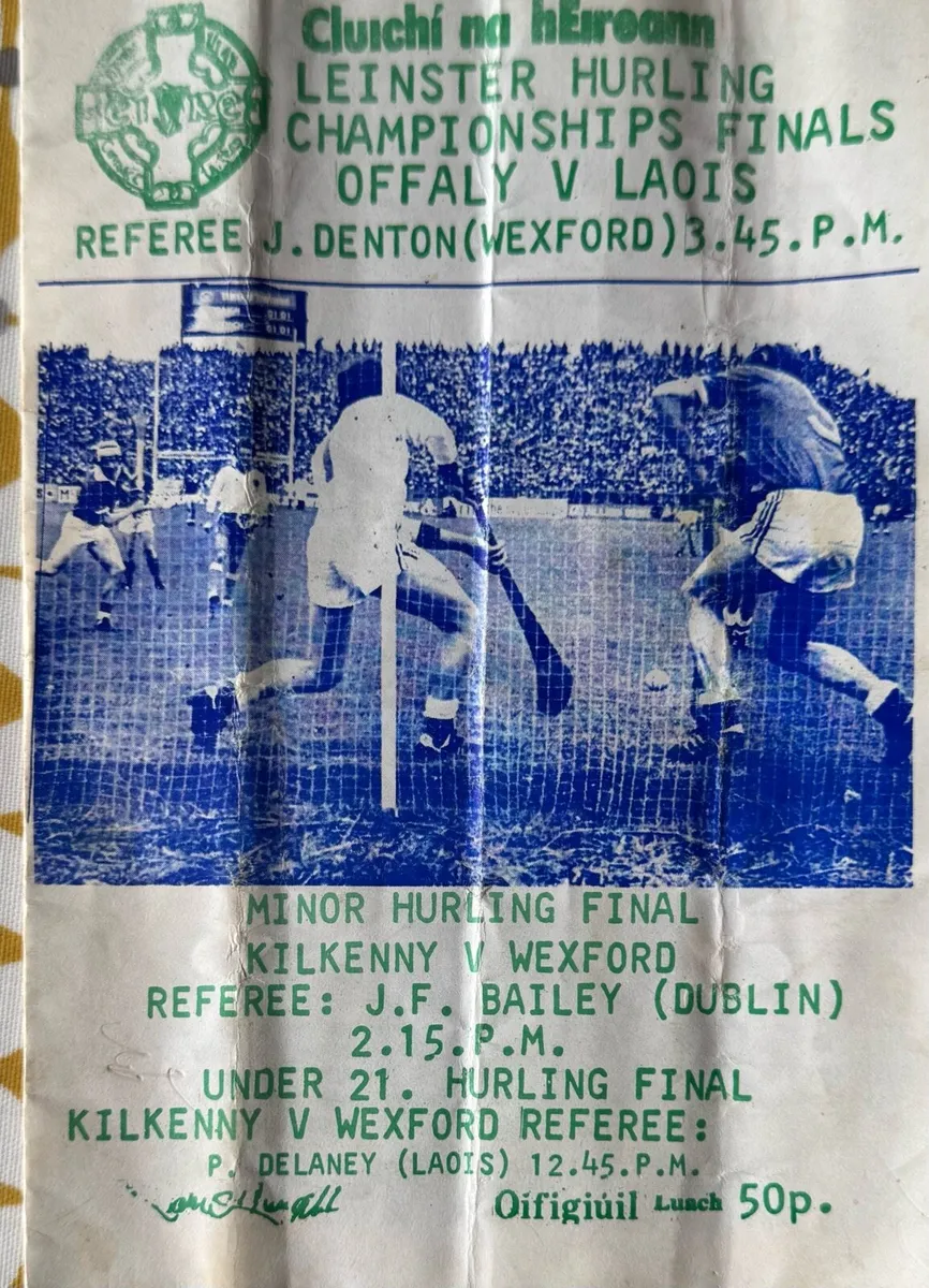 GAA Program july 21st 1985