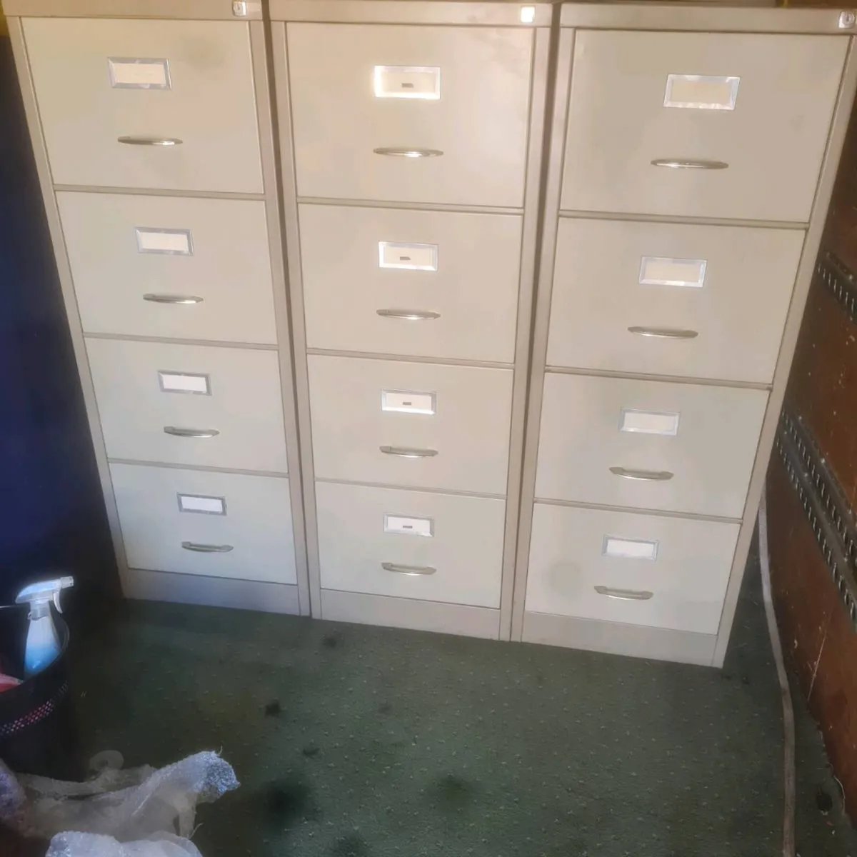 4 drawer retro metal filing cabinets