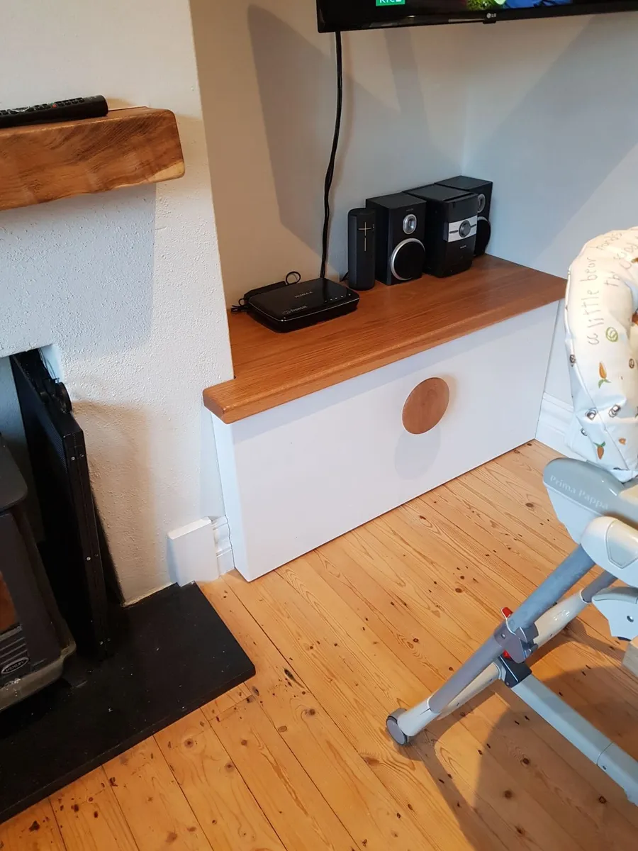 Solid oak alcove shelves - Image 1