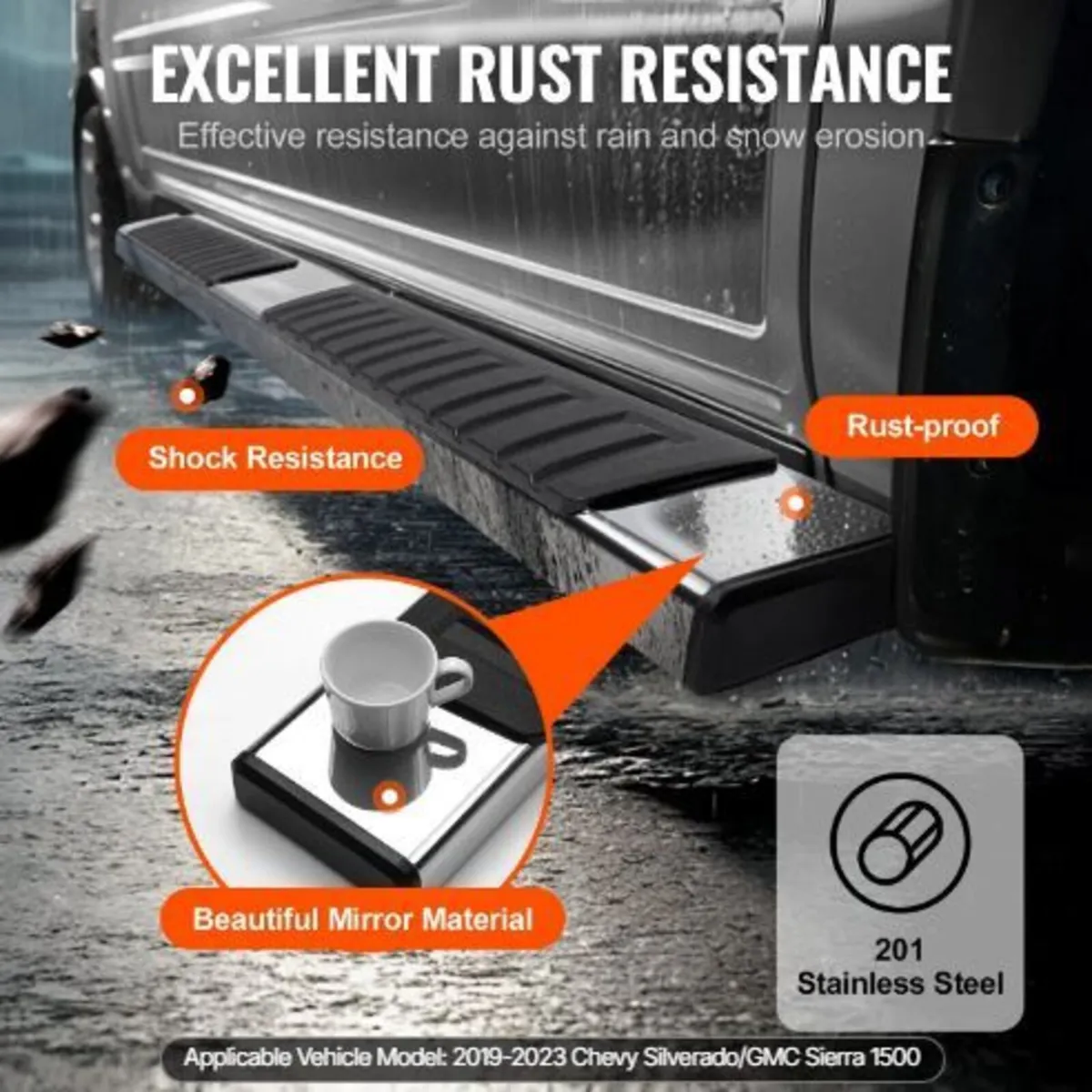 Running Boards, 6" Step Bars Compatible - Image 2