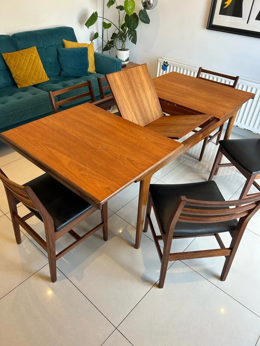 John Herbert mid century table & 6 chair set - Image 3
