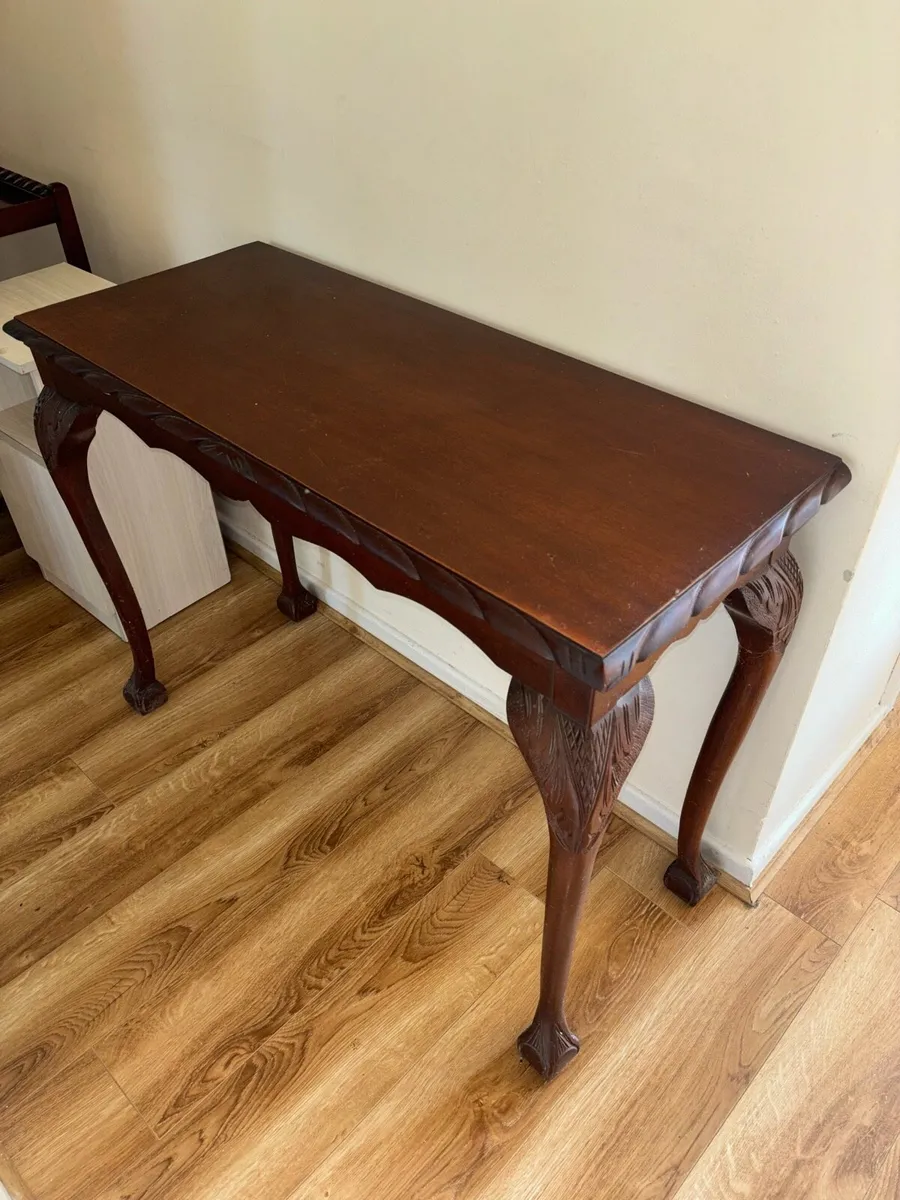 Solid wooden brown table - Image 1