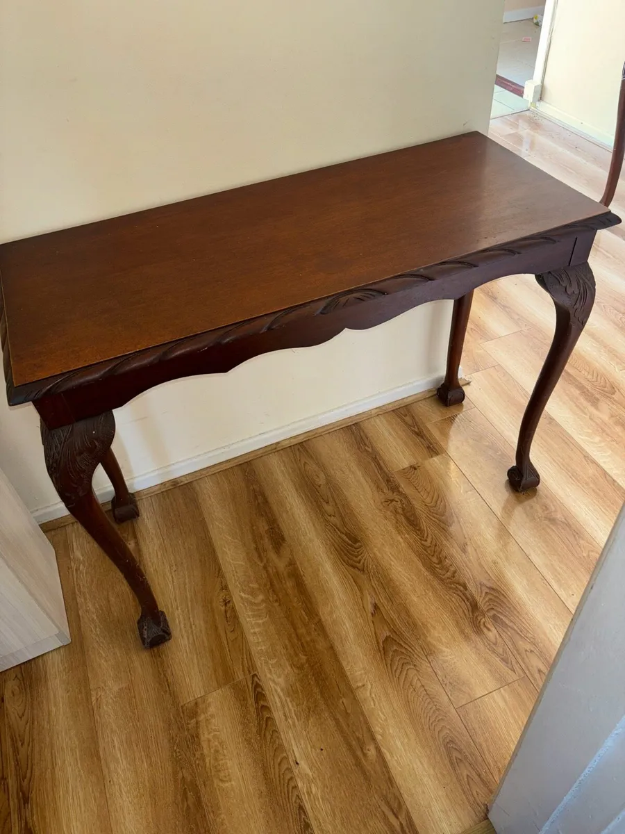 Solid wooden brown table - Image 2