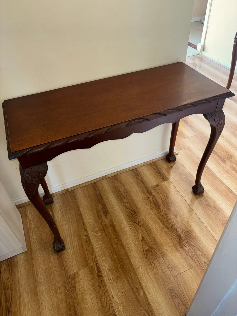 Solid wooden brown table - Image 3