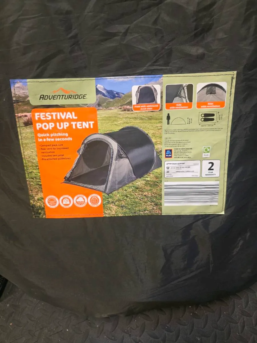 2 man pop up tent - Image 1