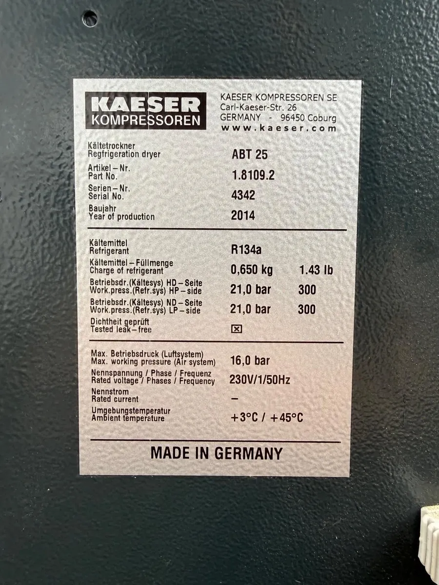 Air compressor Kaser SK22T - Image 3