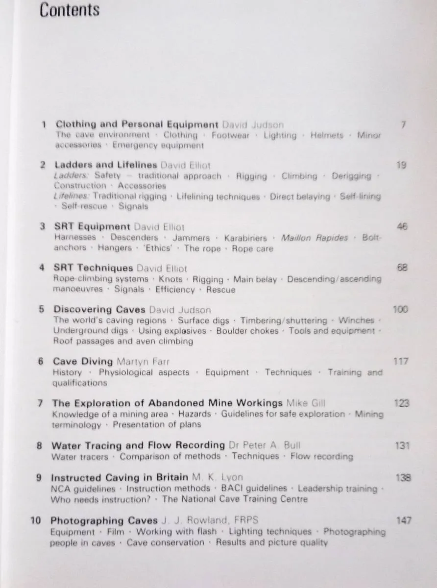 Caving Practice And Equipment Book - Image 2