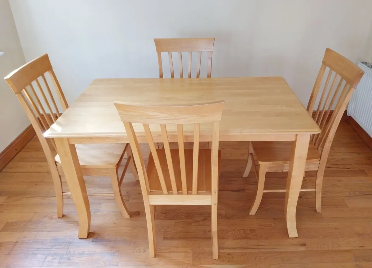 Table & 4 Chairs - Image 1