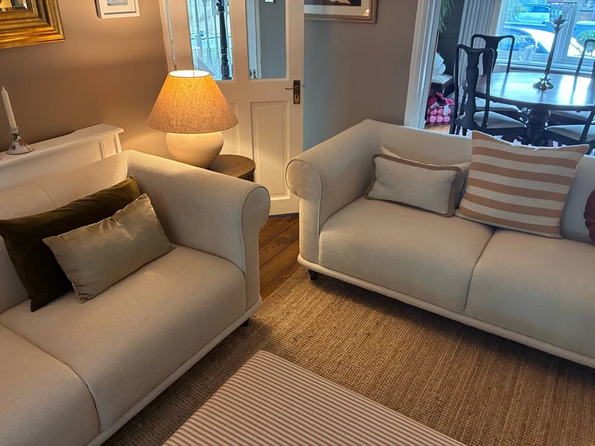 Two Two seater couches in excellent condition no - Image 3