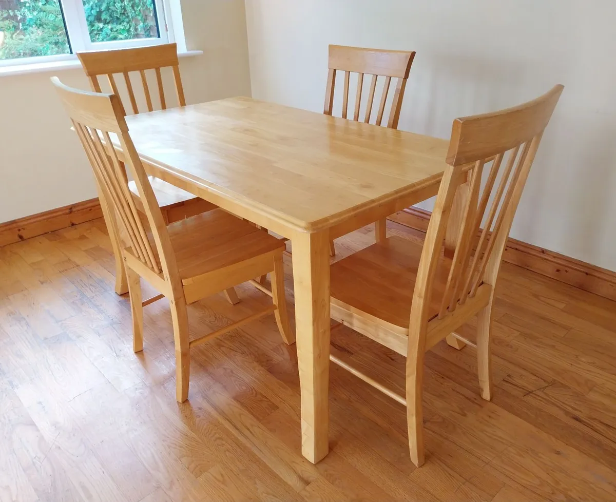 Table & 4 Chairs - Image 4