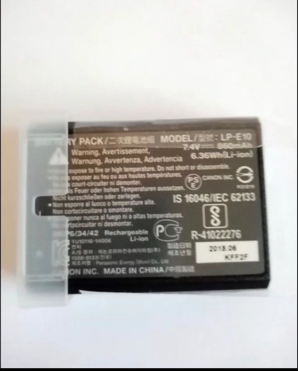 Brand New Original Canon LP-E10 Battery packs - Image 3