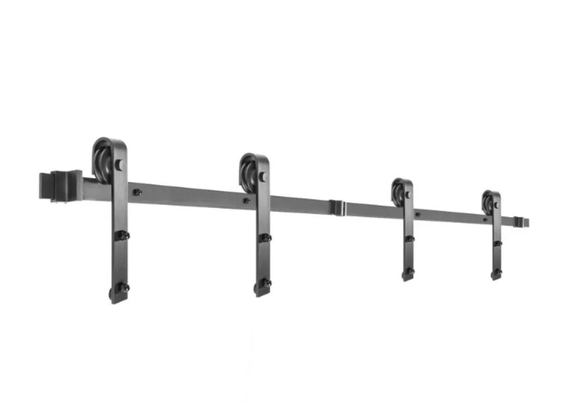 12FT Heavy Duty Double Sliding Barn Door Hardware - Image 2