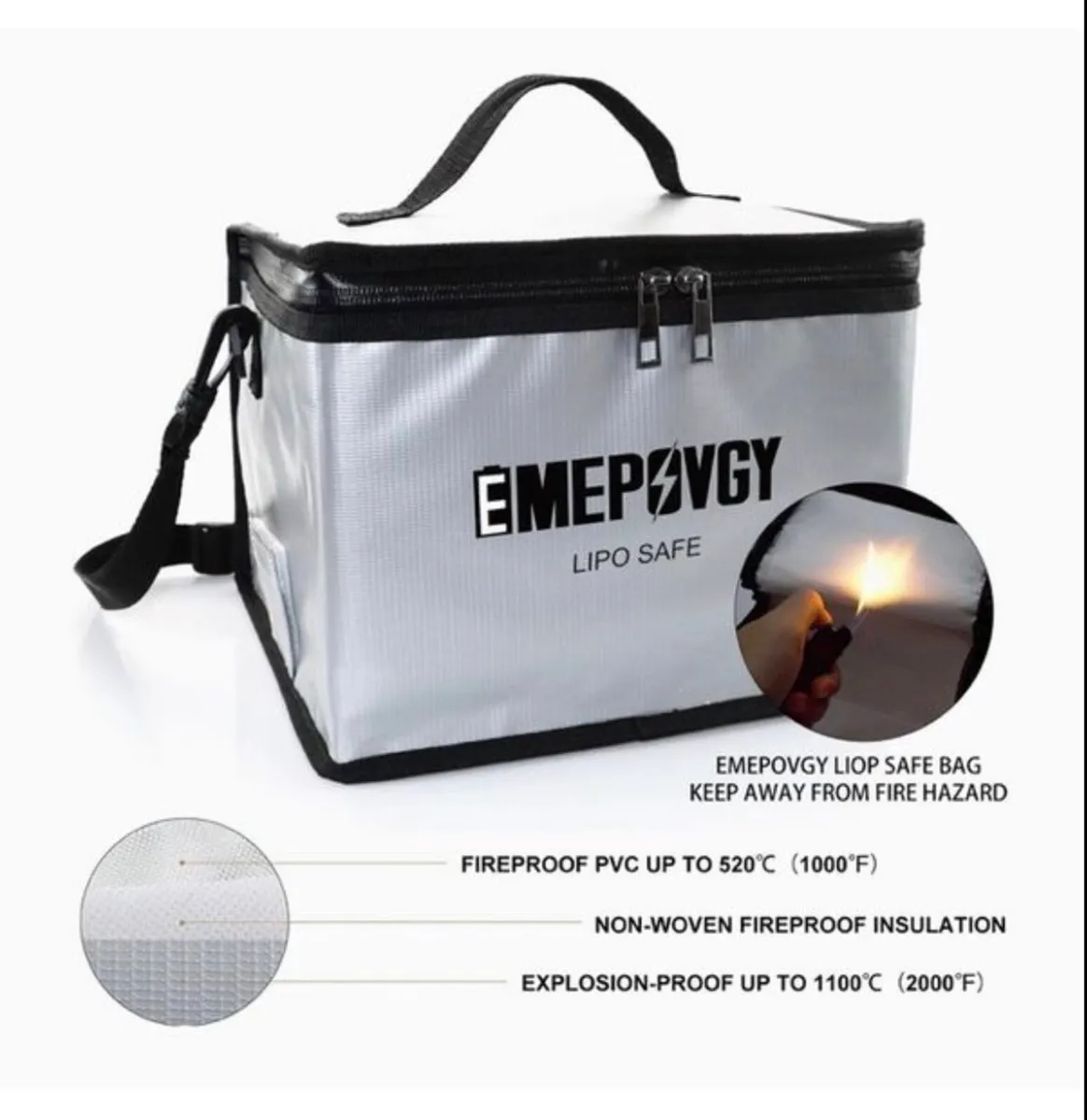 EMEPOVGY Lipo Battery Explosion Protection Bag - Image 3