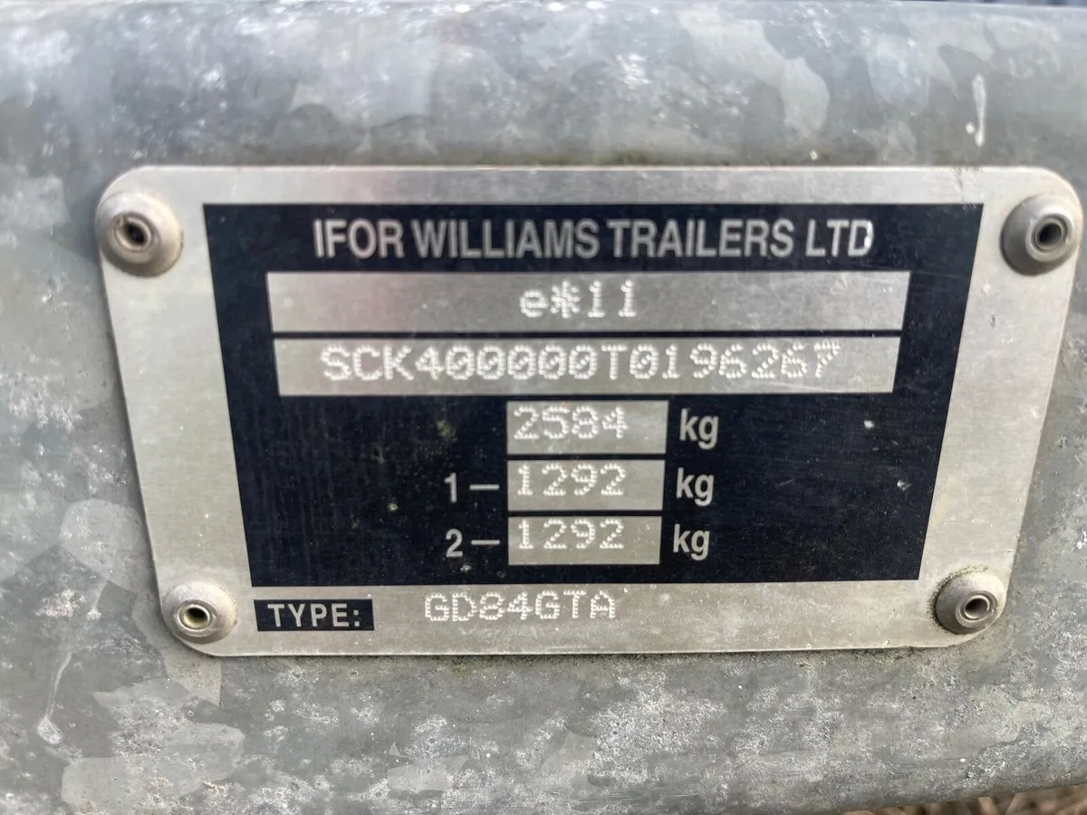 Ifor Williams Plant Trailer - Image 2