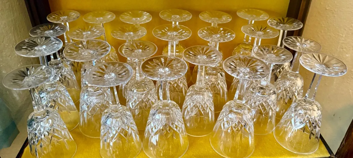 waterford crystal  Lismore wine glasses